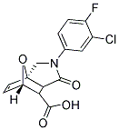 2-(3-CHLORO-4-FLUOROPHENYL)-1-OXO-1,2,3,6,7,7A-HEXAHYDRO-3A,6-EPOXYISOINDOLE-7-CARBOXYLIC ACID Struktur