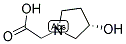 (S)-(3-HYDROXYPYRROLIDIN-1-YL)-ACETIC ACID Struktur