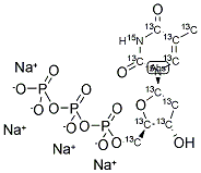 THYMIDINE-13C10,15N2 5'-TRIPHOSPHATE SODIUM SALT Struktur