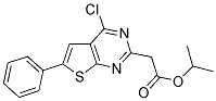 ISOPROPYL (4-CHLORO-6-PHENYLTHIENO[2,3-D]PYRIMIDIN-2-YL)ACETATE Struktur