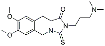 2-[3-(DIMETHYLAMINO)PROPYL]-7,8-DIMETHOXY-3-THIOXO-2,3,10,10A-TETRAHYDROIMIDAZO[1,5-B]ISOQUINOLIN-1(5H)-ONE Struktur