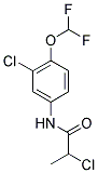 2-CHLORO-N-[3-CHLORO-4-(DIFLUOROMETHOXY)PHENYL]PROPANAMIDE Struktur