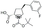 BOC-(R)-GAMMA-(3-FLUORO-BENZYL)-L-PROLINE Struktur