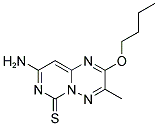 8-AMINO-2-BUTOXY-3-METHYL-6H-PYRIMIDO[1,6-B][1,2,4]TRIAZINE-6-THIONE Struktur