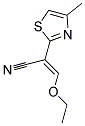 (2E)-3-ETHOXY-2-(4-METHYL-1,3-THIAZOL-2-YL)ACRYLONITRILE Struktur