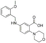 5-[(2-METHOXYBENZYL)AMINO]-2-MORPHOLIN-4-YLBENZOIC ACID Struktur