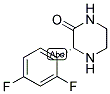 (R)-3-(2,4-DIFLUORO-PHENYL)-PIPERAZIN-2-ONE Struktur