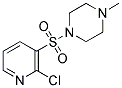 1-(2-CHLORO-PYRIDINE-3-SULFONYL)-4-METHYL-PIPERAZINE Struktur