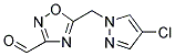 5-[(4-CHLORO-1H-PYRAZOL-1-YL)METHYL]-1,2,4-OXADIAZOLE-3-CARBALDEHYDE Struktur