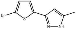 3-(5-BROMO-2-THIENYL)-5-METHYL-1H-PYRAZOLE Struktur