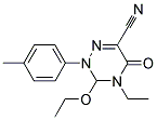 3-ETHOXY-4-ETHYL-2-(4-METHYLPHENYL)-5-OXO-2,3,4,5-TETRAHYDRO-1,2,4-TRIAZINE-6-CARBONITRILE Struktur