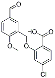 4-CHLORO-2-[(5-FORMYL-2-METHOXYBENZYL)OXY]BENZOIC ACID Struktur