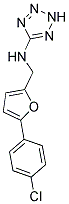 N-((5-(4-CHLOROPHENYL)-2-FURYL)METHYL)-2H-TETRAZOL-5-AMINE Struktur