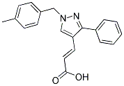 (2E)-3-[1-(4-METHYLBENZYL)-3-PHENYL-1H-PYRAZOL-4-YL]ACRYLIC ACID Struktur