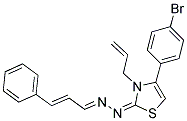 (1E,2E)-3-PHENYLACRYLALDEHYDE [(2E)-3-ALLYL-4-(4-BROMOPHENYL)-1,3-THIAZOL-2(3H)-YLIDENE]HYDRAZONE Struktur