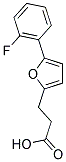 3-[5-(2-FLUOROPHENYL)-2-FURYL]PROPANOIC ACID Struktur