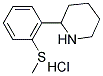 2-[2-(METHYLSULFANYL)PHENYL]PIPERIDINE HYDROCHLORIDE Struktur