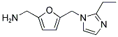 ((5-[(2-ETHYL-1H-IMIDAZOL-1-YL)METHYL]-2-FURYL)METHYL)AMINE Struktur