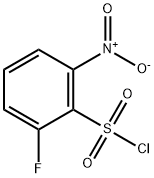 2-FLUORO-6-NITROBENZENESULPHONYL CHLORIDE Struktur