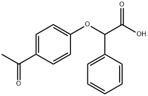 2-(4-ACETYLPHENOXY)-2-PHENYLACETIC ACID Struktur