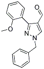 1-BENZYL-3-(2-METHOXYPHENYL)-1H-PYRAZOLE-4-CARBALDEHYDE Struktur