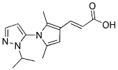 (2E)-3-[1-(1-ISOPROPYL-1H-PYRAZOL-5-YL)-2,5-DIMETHYL-1H-PYRROL-3-YL]ACRYLIC ACID Struktur