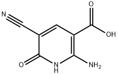 2-AMINO-5-CYANO-6-OXO-1,6-DIHYDROPYRIDINE-3-CARBOXYLIC ACID Struktur