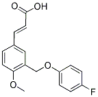 (2E)-3-(3-[(4-FLUOROPHENOXY)METHYL]-4-METHOXYPHENYL)-2-PROPENOIC ACID Struktur