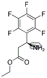 (S)-ETHYL 3-AMINO-3-(PERFLUOROPHENYL)PROPANOATE Struktur