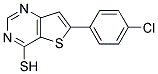 6-(4-CHLOROPHENYL)THIENO[3,2-D]PYRIMIDINE-4-THIOL Struktur