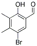 5-BROMO-2-HYDROXY-3,4-DIMETHYL-BENZALDEHYDE Struktur