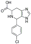 4-(4-CHLORO-PHENYL)-4,5,6,7-TETRAHYDRO-3H-IMIDAZO[4,5-C]PYRIDINE-6-CARBOXYLIC ACID Struktur