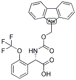 (S)-[(9H-FLUOREN-9-YLMETHOXYCARBONYLAMINO)]-(2-TRIFLUOROMETHOXY-PHENYL)-ACETIC ACID Struktur