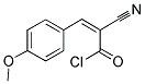 2-CYANO-3-(4-METHOXY-PHENYL)-ACRYLOYL CHLORIDE Struktur