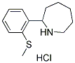 2-[2-(METHYLSULFANYL)PHENYL]AZEPANE HYDROCHLORIDE Struktur