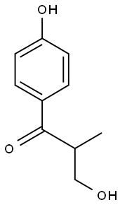 3-HYDROXY-1-(4-HYDROXYPHENYL)-2-METHYL-1-PROPANONE Struktur