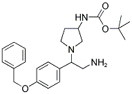 3-N-BOC-AMINO-1-[2-AMINO-1-(4-BENZYLOXY-PHENYL)-ETHYL]-PYRROLIDINE Struktur