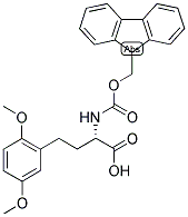 (S)-4-(2,5-DIMETHOXY-PHENYL)-2-(9H-FLUOREN-9-YLMETHOXYCARBONYLAMINO)-BUTYRIC ACID Struktur