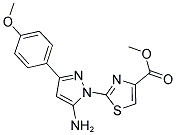 METHYL 2-[5-AMINO-3-(4-METHOXYPHENYL)-1H-PYRAZOL-1-YL]-1,3-THIAZOLE-4-CARBOXYLATE Struktur