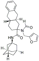 (4AR,9AS)-N-(1-ADAMANTYL)-2-[FORMYL(2-FURYLMETHYL)AMINO]-1,2,3,4,4A,9,9A,10-OCTAHYDRO-2-ANTHRACENECARBOXAMIDE Struktur