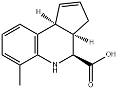 (3AR,4S,9BS)-6-METHYL-3A,4,5,9B-TETRAHYDRO-3H-CYCLOPENTA[C]QUINOLINE-4-CARBOXYLIC ACID Struktur