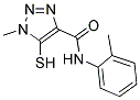 5-MERCAPTO-1-METHYL-N-(2-METHYLPHENYL)-1H-1,2,3-TRIAZOLE-4-CARBOXAMIDE Struktur