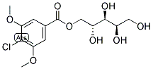 4-CHLORO-3,5-DIMETHOXYBENZOIC ARABITOL ESTER Struktur