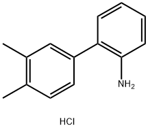 3',4'-DIMETHYL-BIPHENYL-2-YLAMINE HYDROCHLORIDE Structure