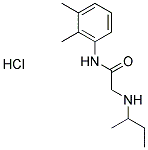 2-(SEC-BUTYLAMINO)-N-(2,3-DIMETHYLPHENYL)ACETAMIDE HYDROCHLORIDE Struktur