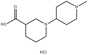 1'-METHYL-1,4'-BIPIPERIDINE-3-CARBOXYLIC ACID DIHYDROCHLORIDE Struktur