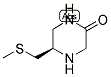 (R)-5-METHYLSULFANYLMETHYL-PIPERAZIN-2-ONE Struktur