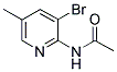 2-ACETYLAMINO-3-BROMO-5-METHYLPYRIDINE Struktur