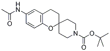 6-ACETYLAMINO-2-SPIRO(N-BOC-PIPERIDINE-4-YL)-BENZOPYRAN Struktur