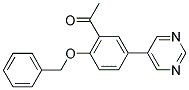 1-[2-(BENZYLOXY)-5-(5-PYRIMIDINYL)PHENYL]ETHANONE Struktur